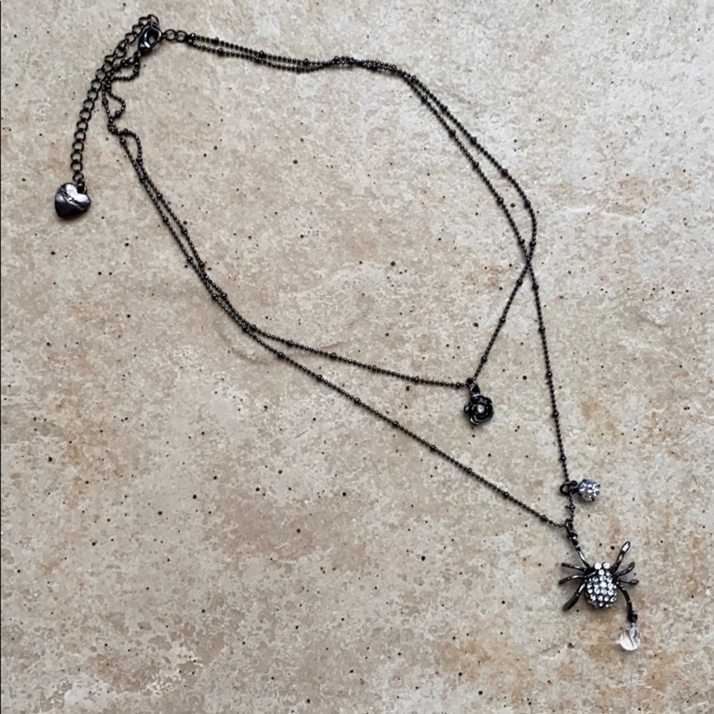 Betsey Johnson Spider Necklace